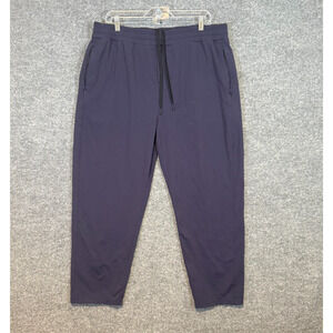 Public Rec Pants Mens 36x30 Blue Tapered Sweatpants Casual Pull On Stretch Waist